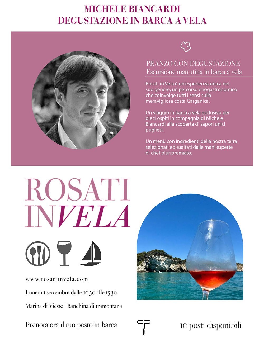 Degustazione a pranzo con Michele Biancardi 01/09/2025